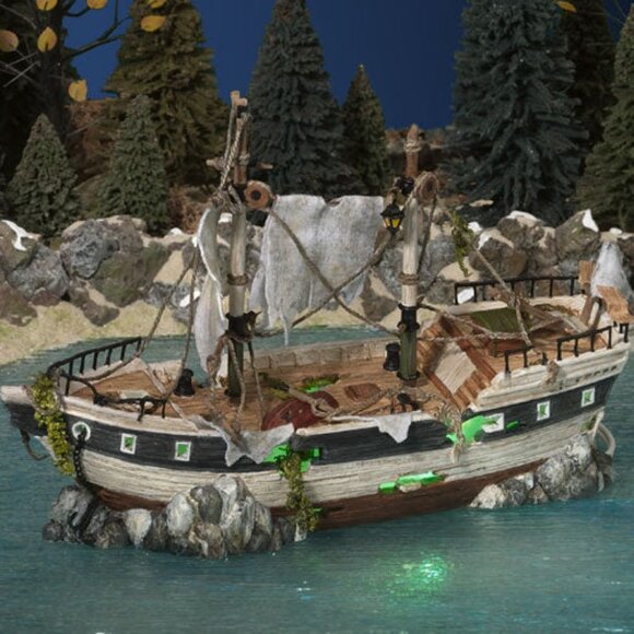 The Spooky Schooner Figurine from Department 56